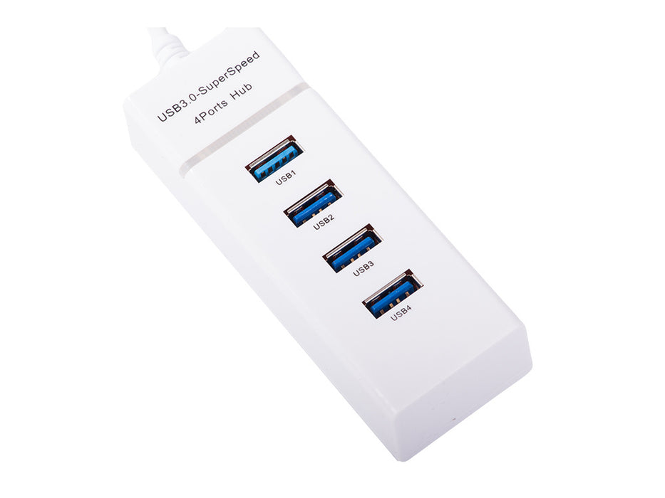 USB Hub με 4 θύρες USB 3.0 Μεταφορά ταχύτητας έως 5GBPS