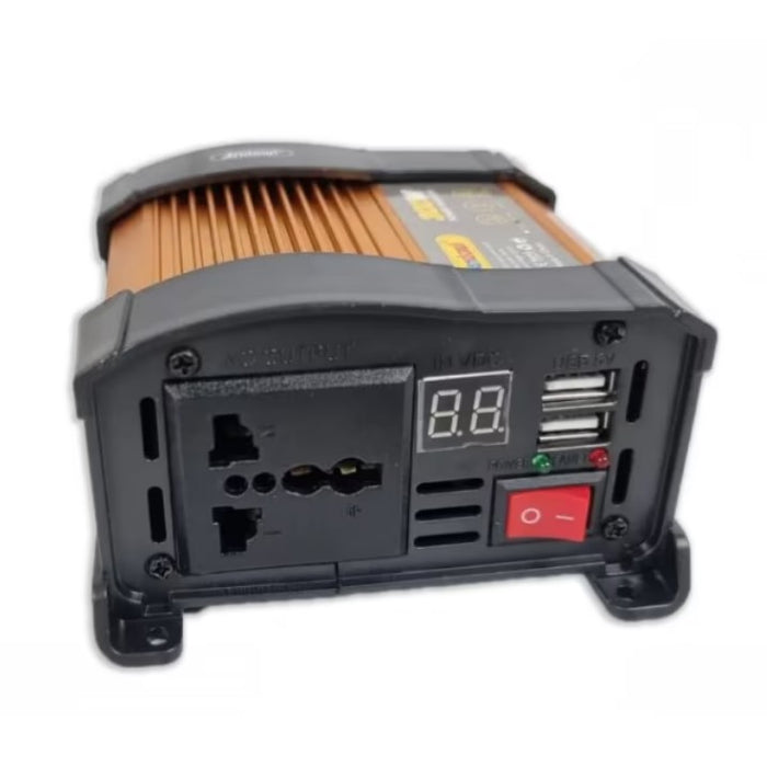 Andowl KS300 autófeszültség -inverter, 300W, 12 V, 220 V, 16 x 11 x 6,5 cm, arany