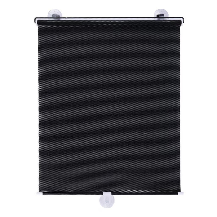 Jaluzea rulou pentru ferestre, universal, retractabil, pridere cu ventuze, 68 x 125 cm, gri inchis