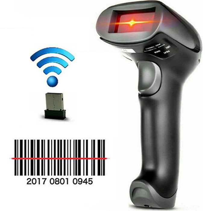 Скенер за преносим барен код, A203, безжичен, с USB, черен товар