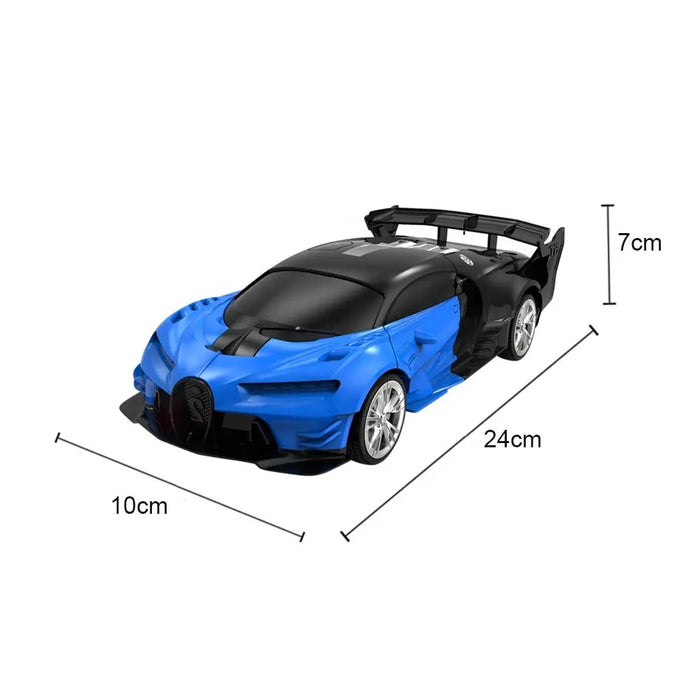 Jucarie Interactiva Robot Car cu Telecomanda, Lumini, Sunete, Copii 6 ani+, Reincarcabila, Albastru-Negru