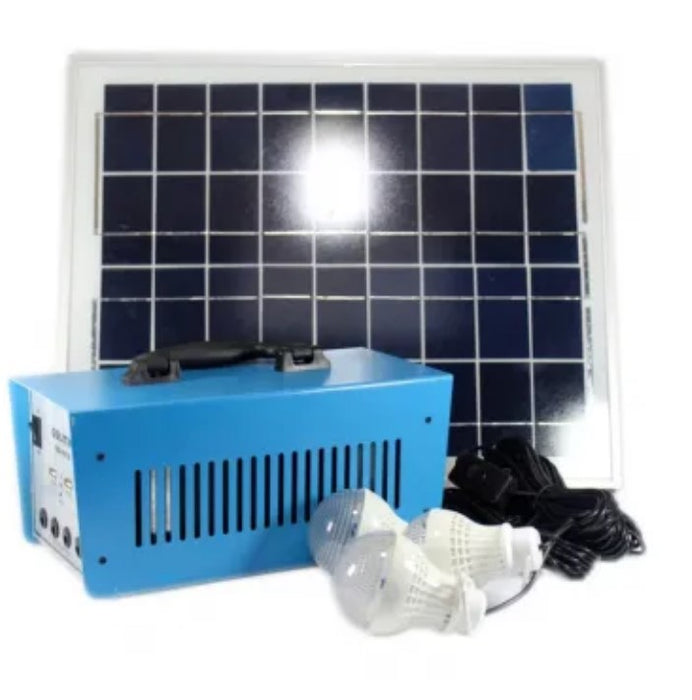 Kit Solar GD-8018 Avansat cu 3 becuri lanterna multifunctionala