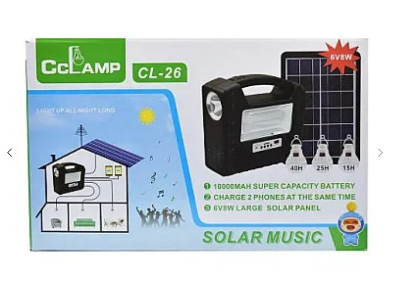 Комплект слънчев панел cclamp cl-16 с радио и mp3 плейър