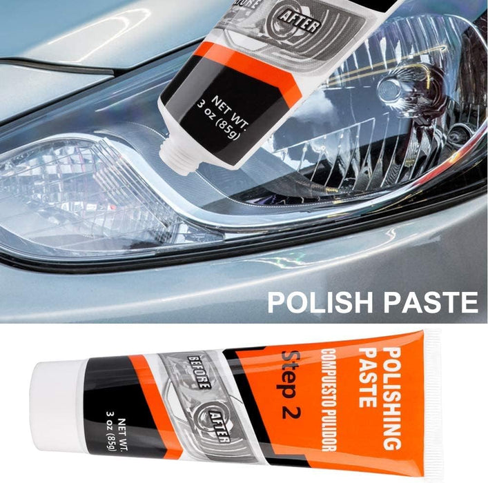 Kit polish auto profesional pentru faruri cu multiple accesorii