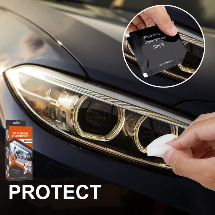 Kit polish auto profesional pentru faruri cu multiple accesorii