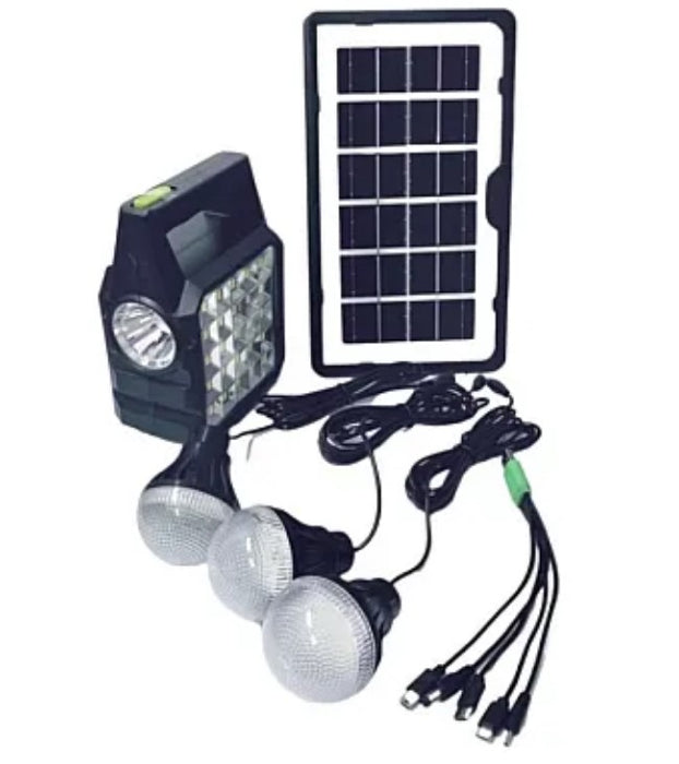 Kit solar GD-105 Lanterna LED multifunctionala cu panou solar