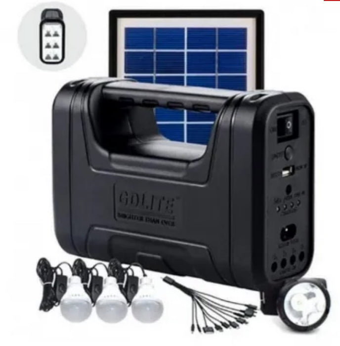 Gd-Lite Solar Kit 1, оборудван с USB устройства с 3 LED крушки