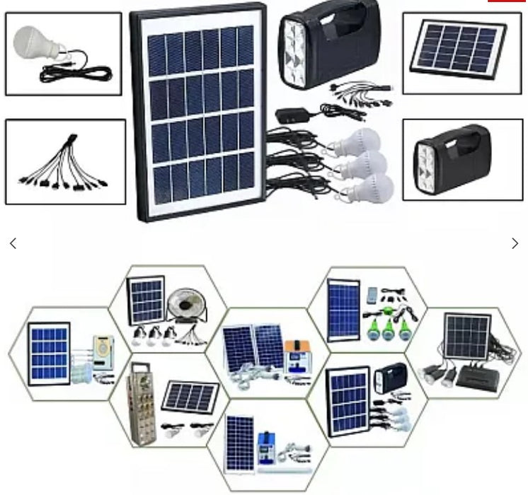 Kit solar GD-Lite 7 este dotat cu dispozitive USB cu 3 becuri si leduri