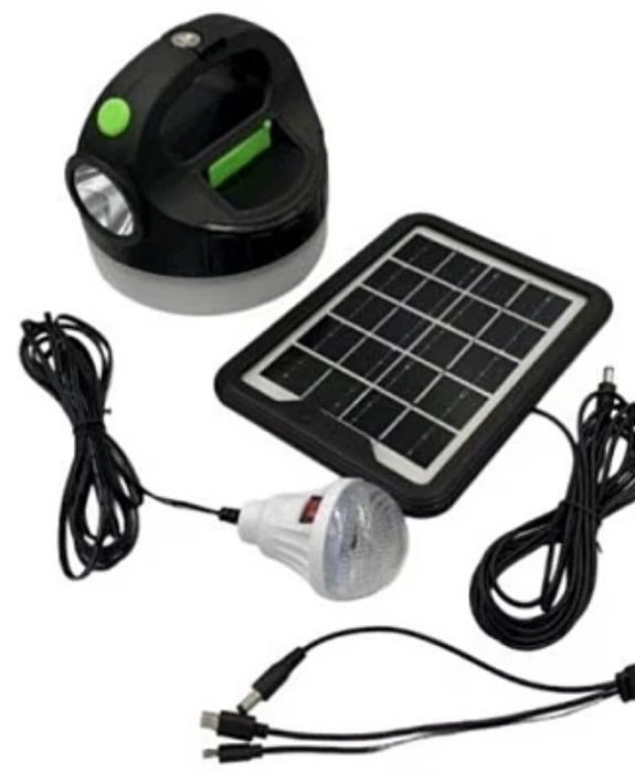 Kit solar GD-P20 cu Lampa Multifunctionala, Panou si Bec