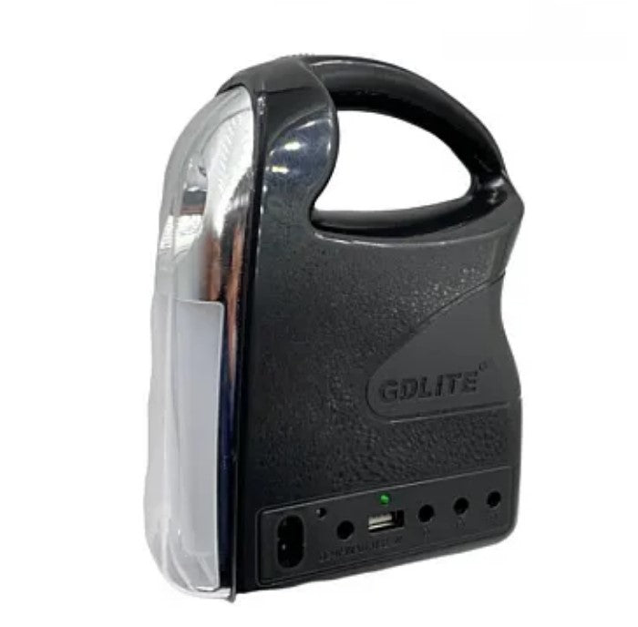 Kit solar GDLITE GD-7 PREMIUM 3 becuri, lanterna inclusa + usb incarcare XL