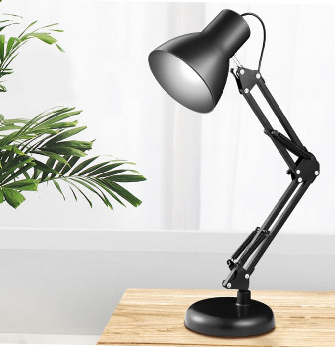 Lampa LED de masa reglabila, 63cm, aluminiu si ABS, IP20, USB, negru