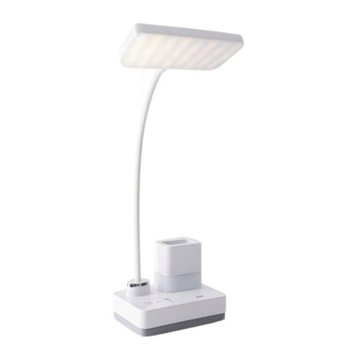 Lampa LED model 1945 pentru birou 4W, cu suport pixuri, reglabila, 3 moduri de iluminare, dimabila, alb