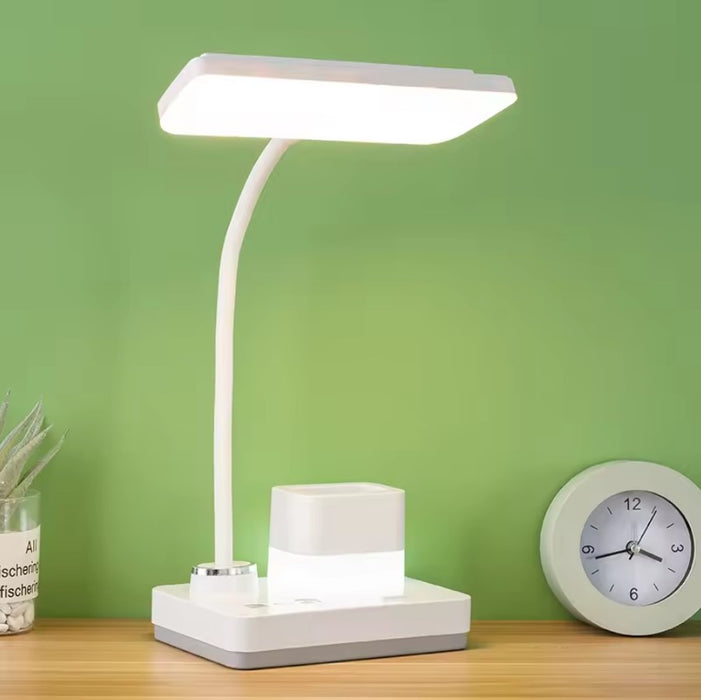 LED LED Model 1945 LAMP για το γραφείο 4W, με στυλό, ρυθμιζόμενες, 3 τρόπους φωτισμού, ασταθή, λευκό