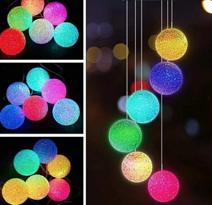 Ηλιακή λάμπα A148-FL8 Wind Bell με RGB Snow Bulgar