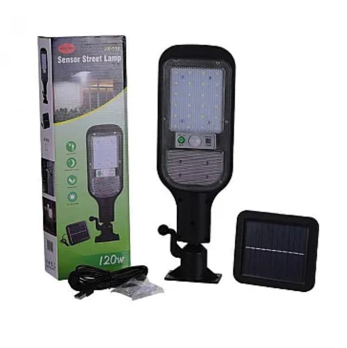 Lampa Solara JX-516 60W si detector de miscare, montaj pe perete, pentru exterior