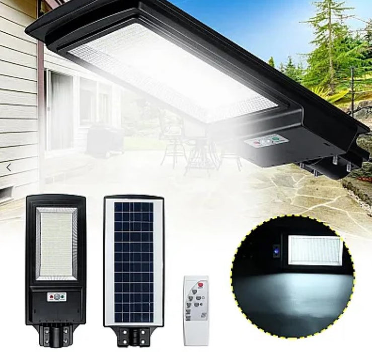 Solar Street Lámpa 400W 936 LED -fény és távirányító érzékelő