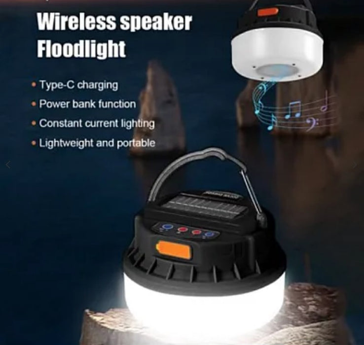 Lampa cu incarcare solara D41-2 si functie Bluetooth