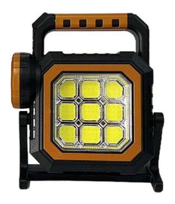 8030-B ηλιακή φορητή λυχνία με 1LED + 83 COB και LANTERN BASE, με λαβή