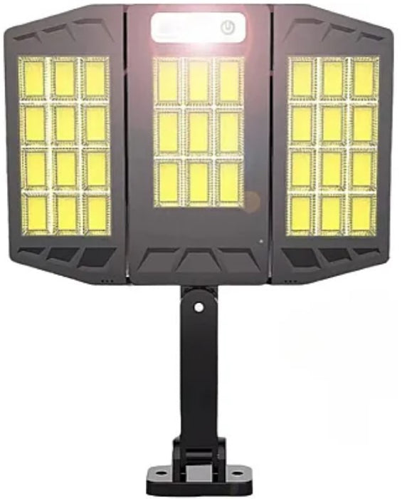 Lampa solara LED cu senzor de miscare 10000 Lm TRIPLA COB cu telecomanda