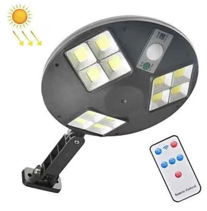 Lampa solara LED stradala A53 61 rotunda cu 4 casete