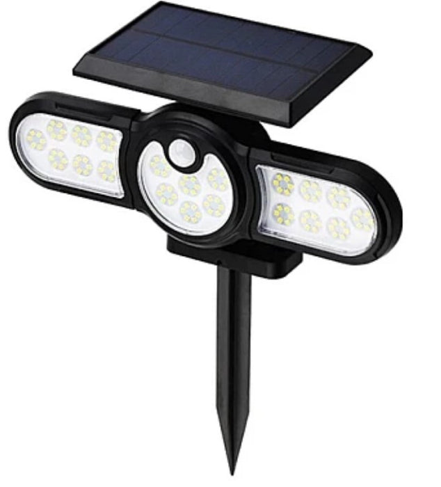 Lampa solara cu inductie SH-1206C si panou Solar Integrat 3 Capete Reglabile