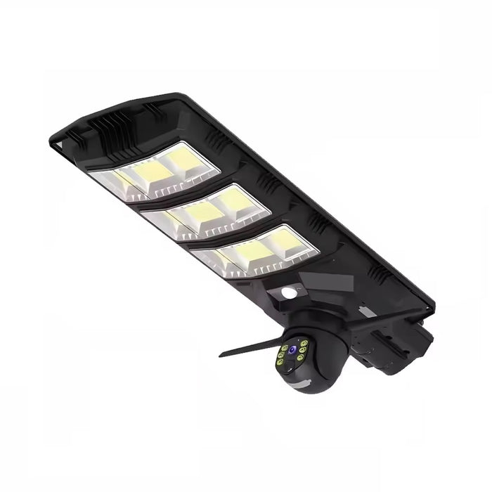 Lampa solara stradala 300W cu camera de supraveghere integrata si telecomanda negru