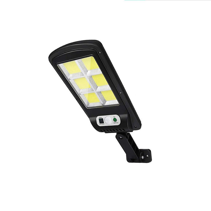 Lampa solara stradala LED, cu 6 cadrane, senzor miscare, IP65, negru