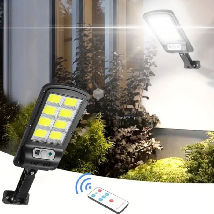 Set 5 X Street Solar Lamps, με 8 καρέ, 160 LED, 30W, επαγωγή, αισθητήρας κίνησης, για αυλή, σοκάκι