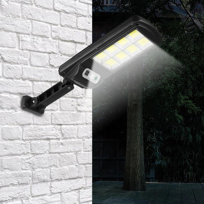 STREET SOLAR LAMP, με 8 καρέ, 160 LED, 30W, επαγωγή, αισθητήρας κίνησης, για αυλή, σοκάκι