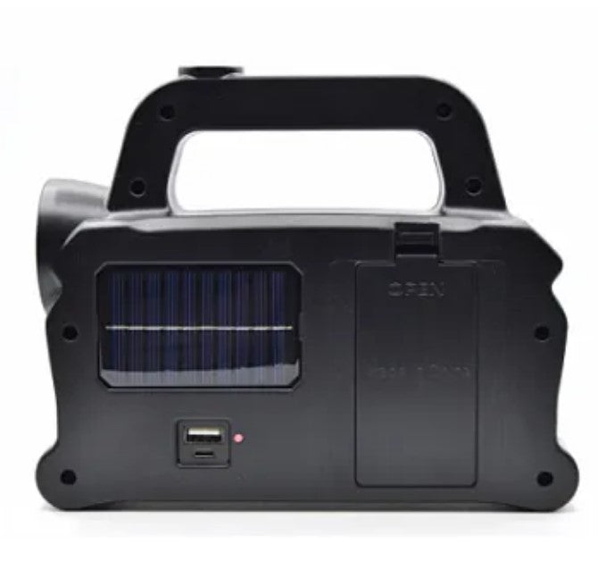 Hand Lantern/LAMP HB6168 USB 10W 600LM Solar Panel, με λαβή