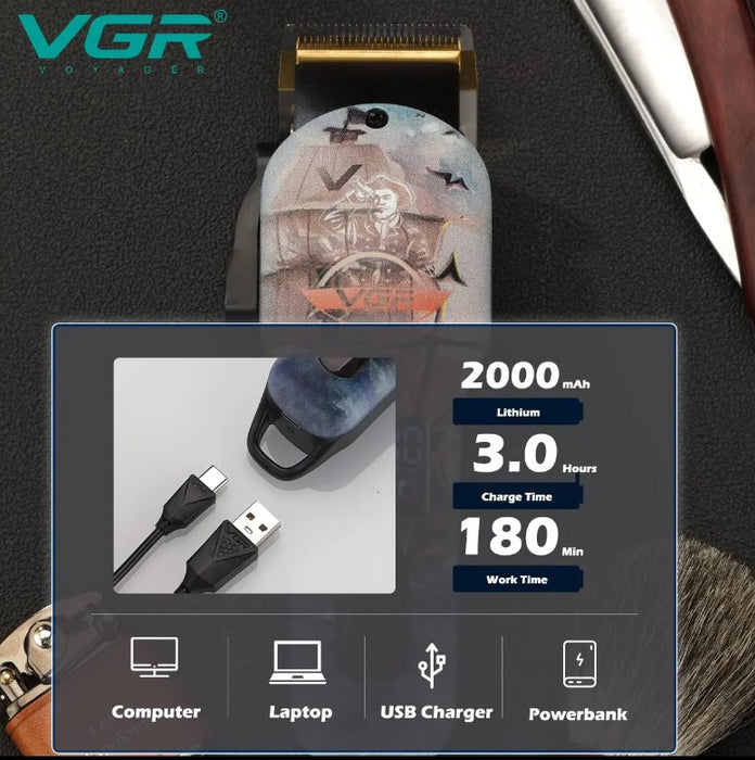 VGR VGR V-689, 5W, LCD Screen Professional Car, acélpengék, többszínű ház