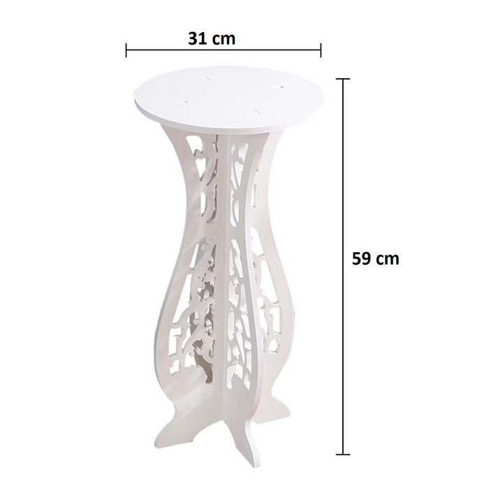 Calesidra, dekoratív, PVC, 31x59cm vagy 25x43cm dohányzóasztal, fehér