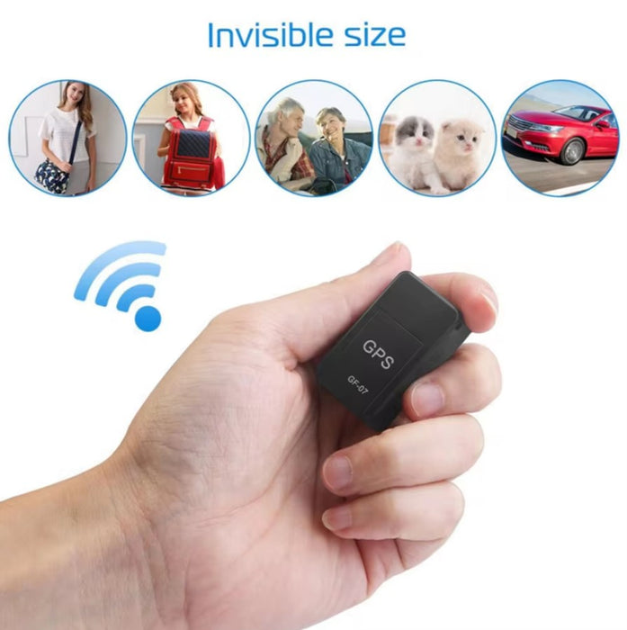 Mini GPS Tracker 3.5x2x1.4cm, устройство за проследяване, стабилна фиксация на магнит, използване на SIM карта, черно