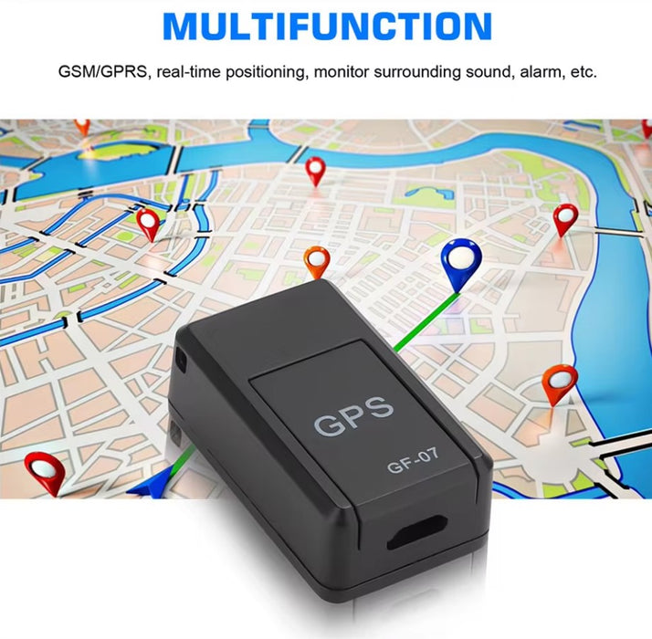 Mini GPS Tracker 3.5x2x1.4cm, устройство за проследяване, стабилна фиксация на магнит, използване на SIM карта, черно