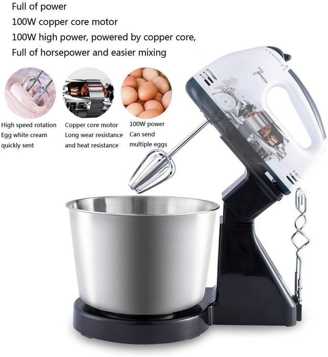 Mixer 2 in 1 cu bol din otel inoxidabil de 2L MM-1620 putere 200W