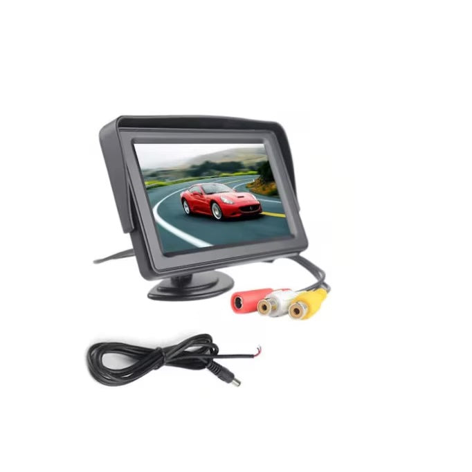 LCD TFT Dash Monitor, συμβατή κάμερα Marsarier, 4.3 ", μαύρο