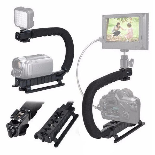 Stabilizator Imagine, pentru Camera Video si Aparat Foto, Portabil, Forma de U