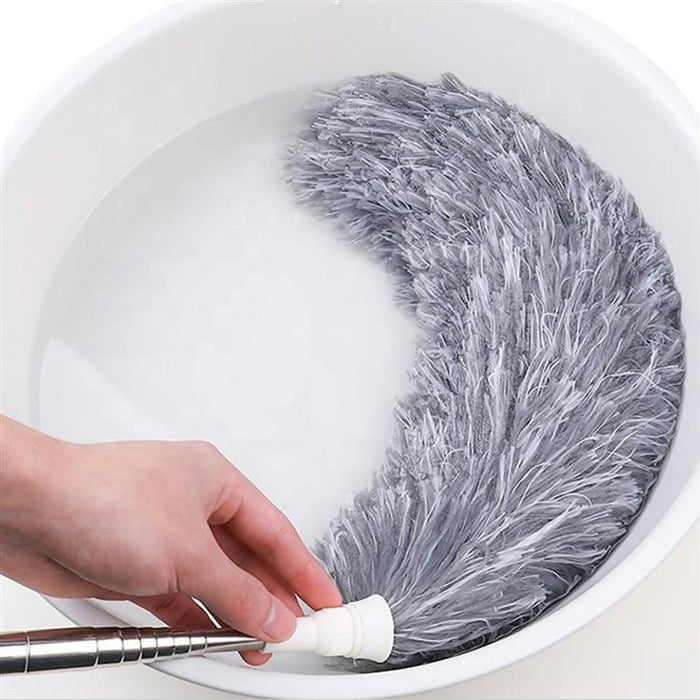 Microfiber Telescopic Pamatuf, се простира до 2,80 м, за твърди области, с 360 ° въртене