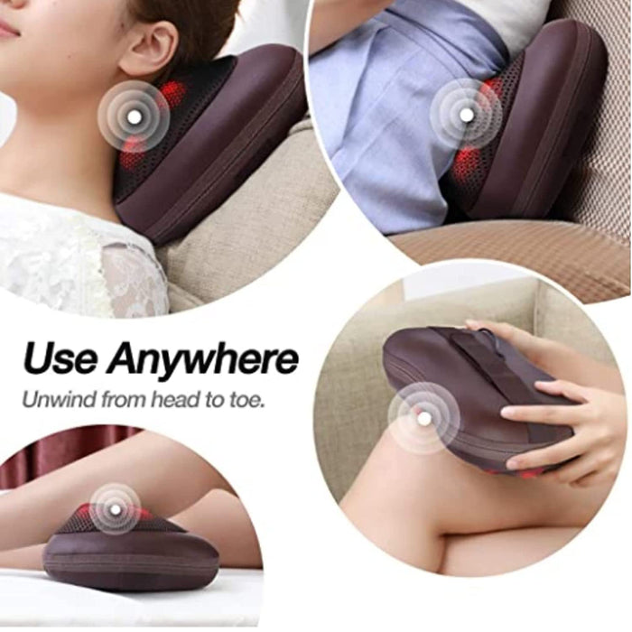 Възглавница с масаж за релаксация с отопление за колата, къщата или офиса