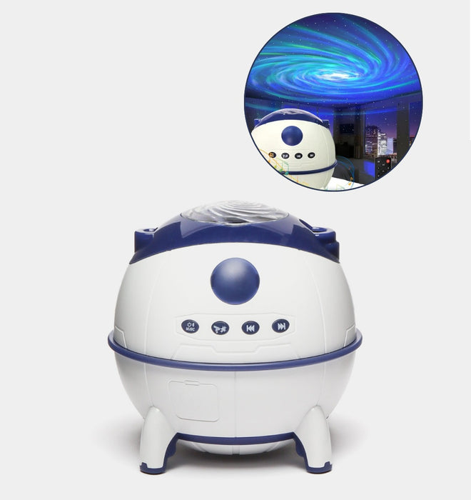 LED проектор Starry Sky Nightlight с Bluetooth високоговорител, 228 x 120 x 113 cm, бяло