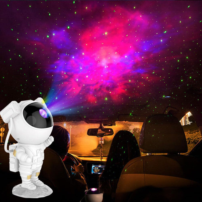 Proiector LED astronaut galaxy star cu temporizator si telecomanda