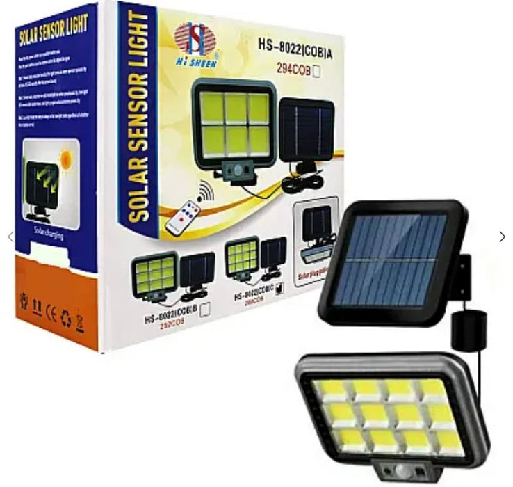 Solar projektor 288. 50W, mozgásérzékelő, HS-8022 távirányító, 3 világítási mód