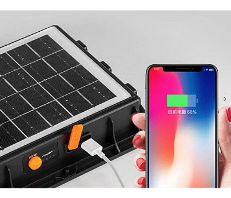 Proiector solar cu LED uri de mare putere si functie Power Bank W877 3