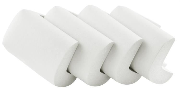 Faam sarokvédelem a bútorok számára - 4 darab, fehér készlet