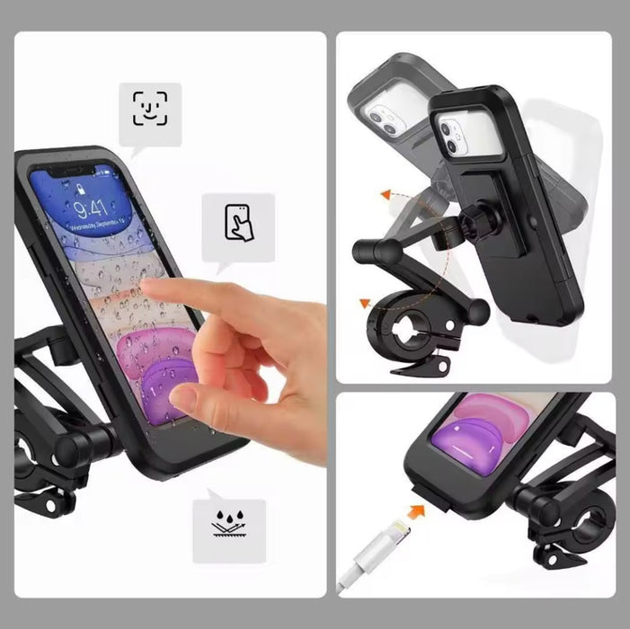 Suport universal de telefon pentru bicicleta cu montaj pe ghidon