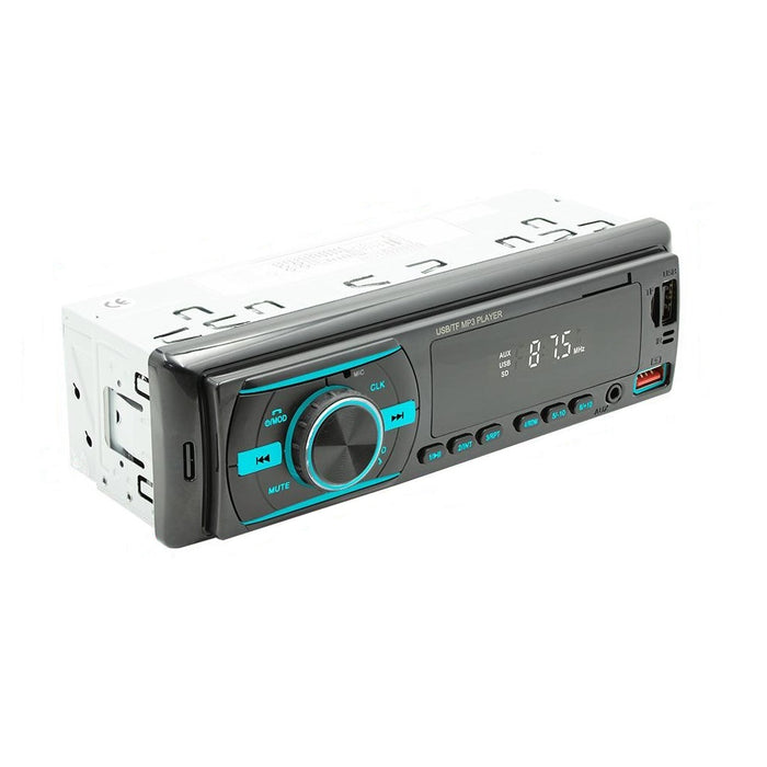 Mp3 Car Player Radio, με Bluetooth, 7 -color Display, 1din, Remote, Black