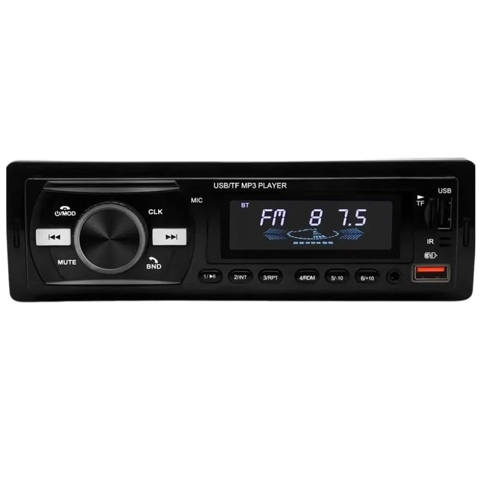 Mp3 Car Player Radio, με Bluetooth, 7 -color Display, 1din, Remote, Black