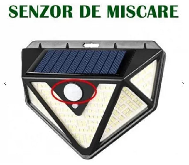 Lampa CL-166 LED cu panou solar si senzor de miscare