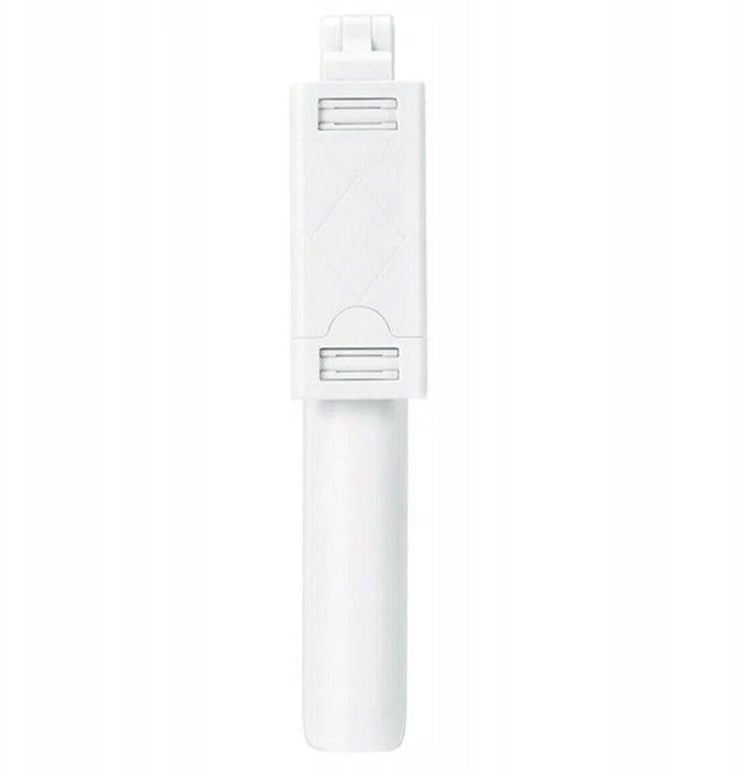 Селфи пръчка, разширяваща се до 64см, Bluetooth, дистанционно управление и LED проектор, бяло