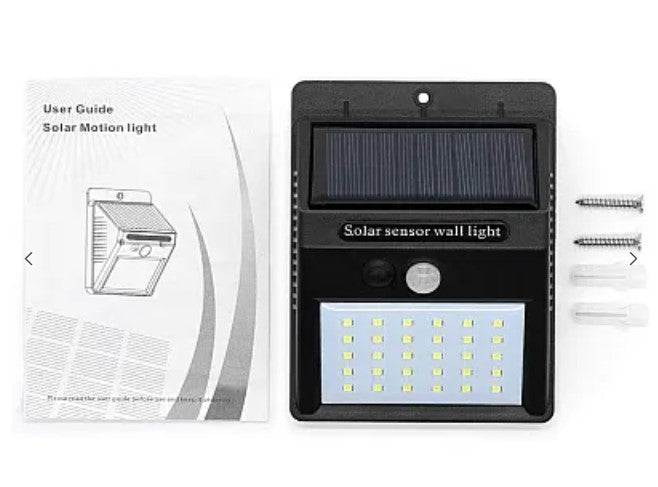 Set 2 Lampi BRIGHT 30 LED Solare cu senzor de miscare si lumina 1 mod ILUMINARE